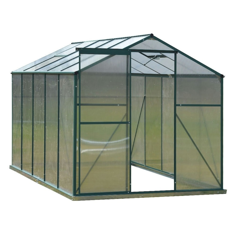 image 1 of Living and Home Aluminium Greenhouse with 1 Window - Green 2.5*1.9*1.8M