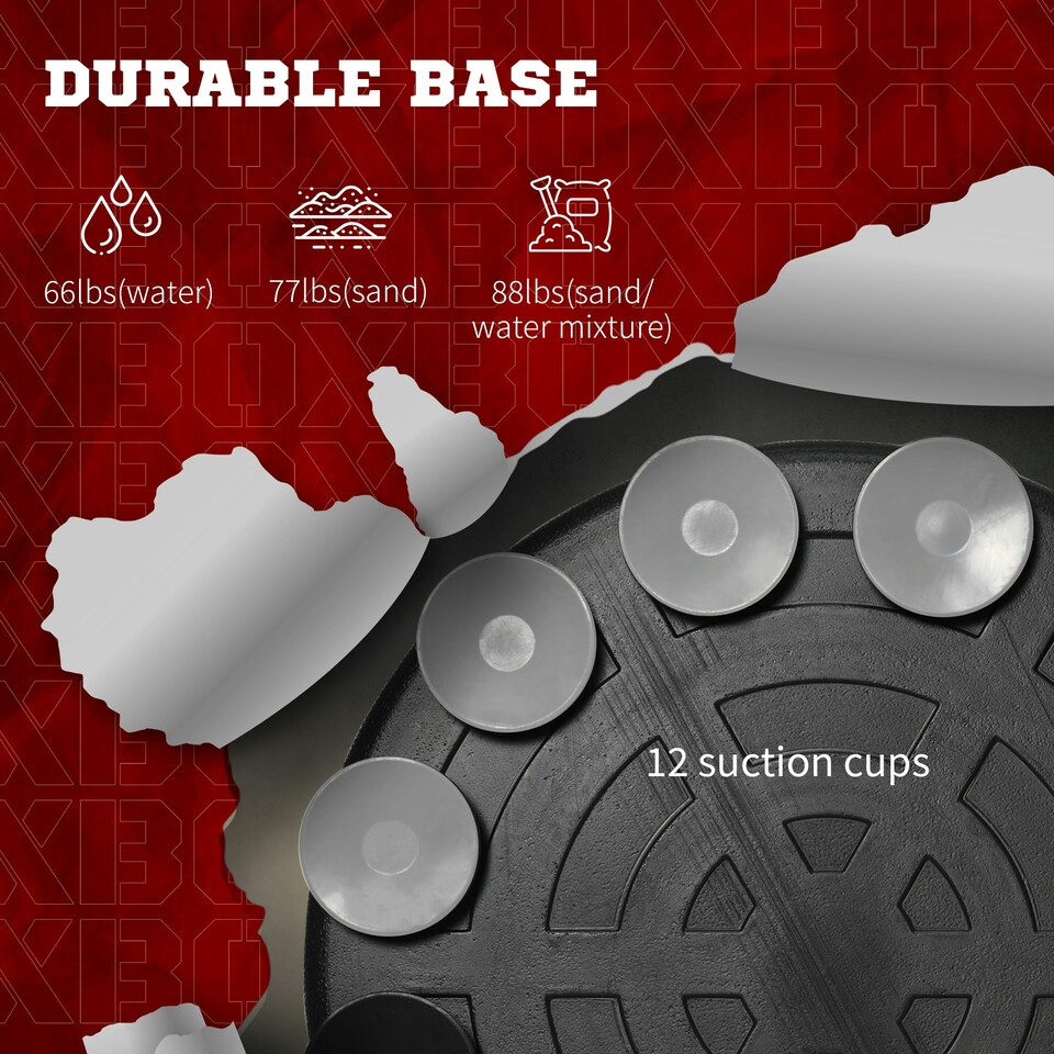 image 1 of SPORTNOW Adjustable Speed Bag with Stand, Reflex Bar | Multi