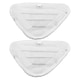 image 3 of SPARES2GO Washable Microfibre Cover Pads for Bush SMB1501 SMB1501UK Steam Cleaner Mop (Pack of 2)