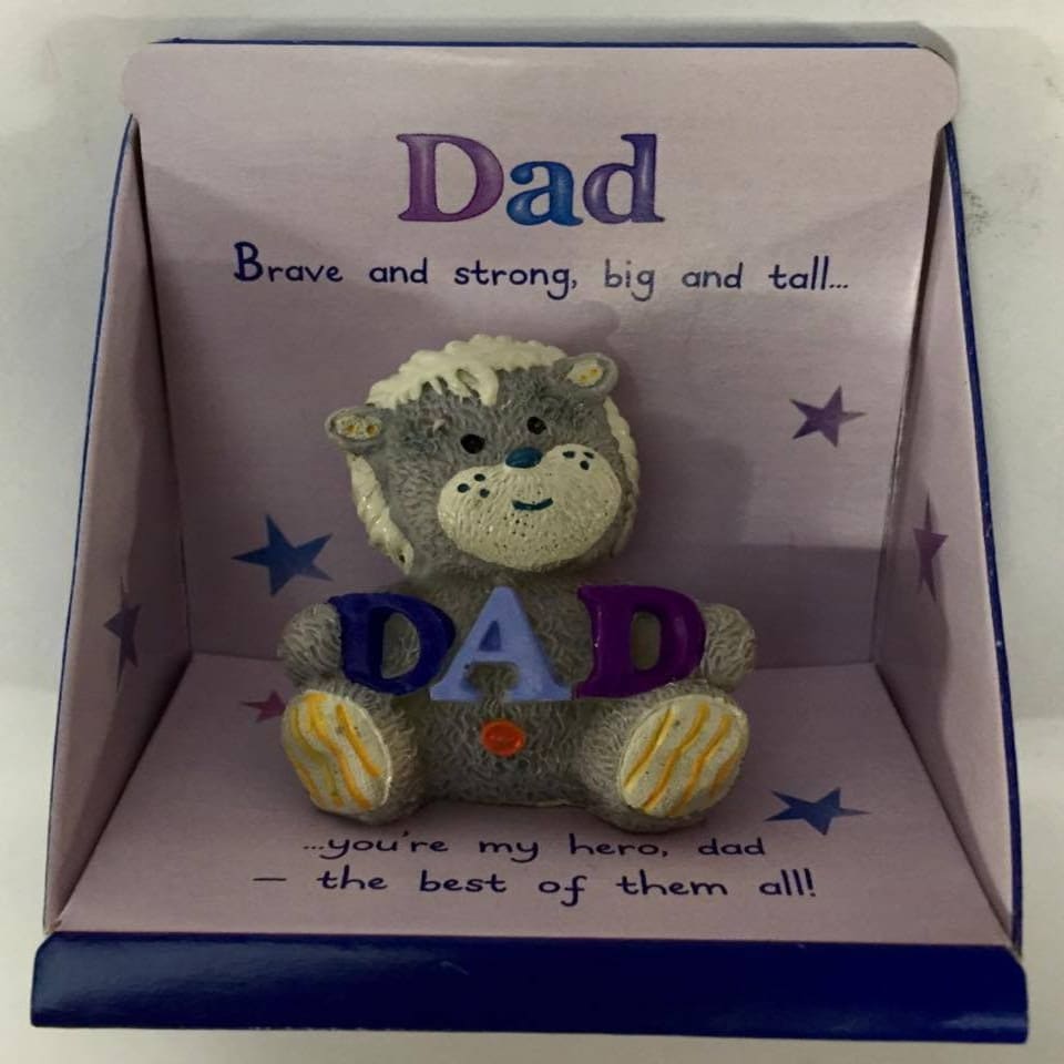 image 1 of Dad Captioned - Lloyd Lion Resin Figurine Elliot and Buttons