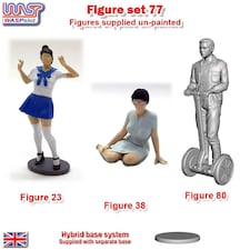 Trackside Unpainted Figures Scenery Display 3 x Figures Set 77 New 1:32 WASP