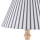 image 6 of Julian - Natural Wood 161cm Floor Lamp with Striped Linen Shade