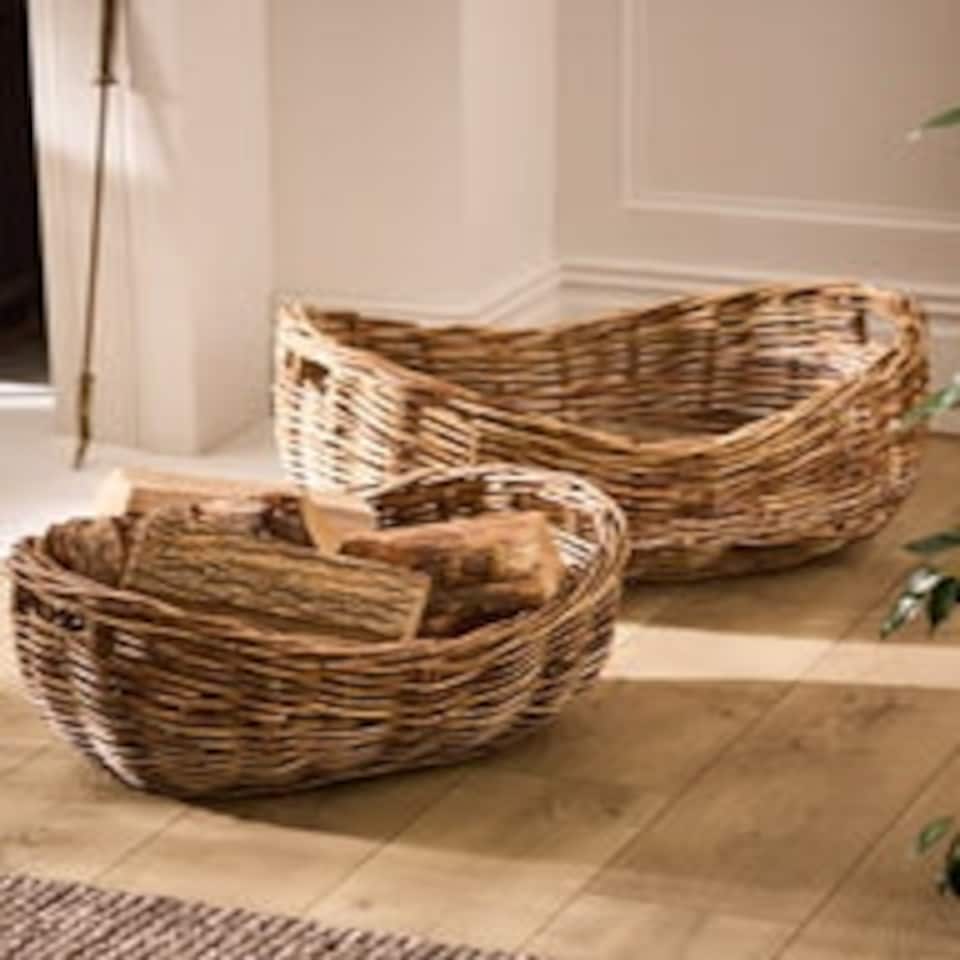 image 1 of Wicker Boat Kindling Basket N/A