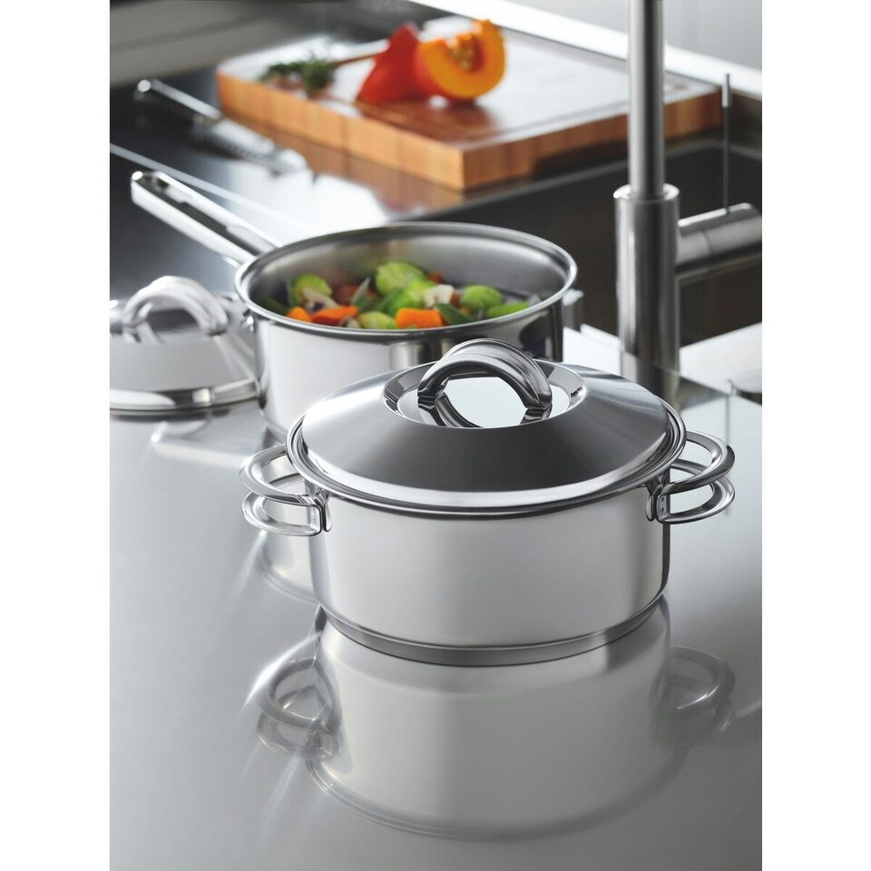 image 1 of Tramontina Stainless Steel 6 Pcs. Cookware Set