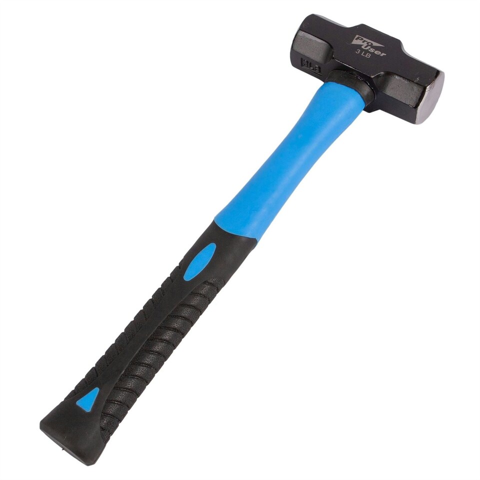 image 1 of Pro User Carbon Steel Sledgehammer - 3lb - Blue