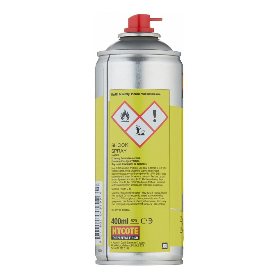 image 1 of Hycote Workshop Maintenance Lubricant Shock Spray 400ml x2 Perfect Finish