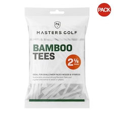 Masters Bamboo Golf Tees (Pack of 25) - White - 54mm