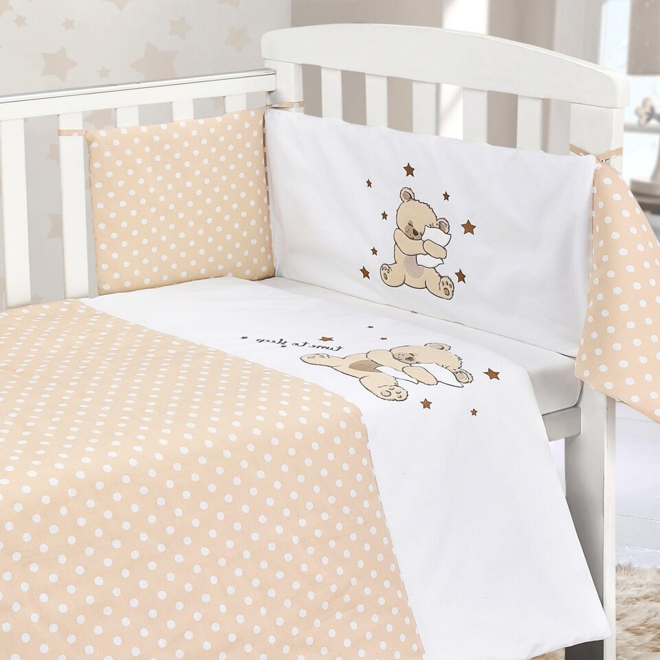 image 1 of 2pc Teddy Bale Set - Cream