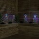 image 3 of 45cm Set of 4 Light up White Spiral Christmas Tree Garden Path Lights with 100 Multi-Coloured LEDs