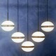 image 3 of Interiors by Premier Contemporary Five Ball Matte Black Pendant Light, Globe Ceiling Light For Dining Room Or Kitchen Island