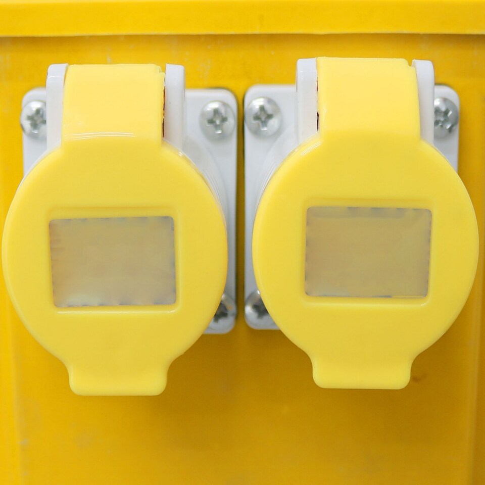 image 1 of 3.3KVA Site Transformer 110V Twin Outlet 16 AMP KVA 3.3 | Yellow