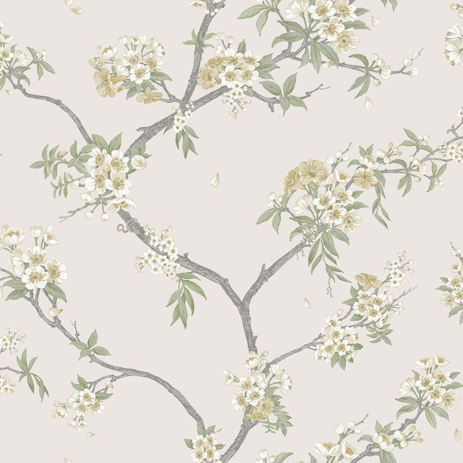Holden Decor Cherry Blossom Wallpaper Yellow Yellow/Cream 1