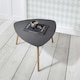 image 2 of Malme Extra Large Side Table in Classic White and Natural Pine Grey | Dark Grey