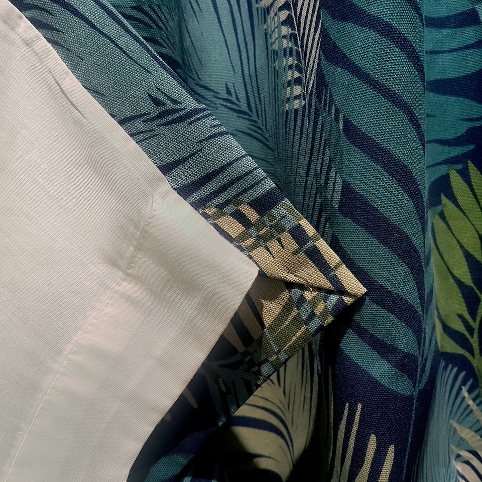 image 1 of Fusion Tropical Eyelet Curtains Multi