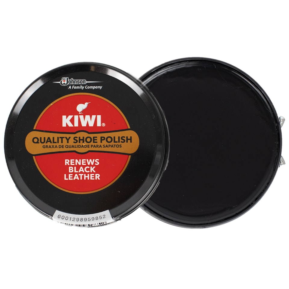 image 1 of Kiwi Shoe Polish Wax Black 50ml