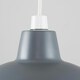 image 2 of ValueLights Civic Pair of Dark Grey Ceiling Pendant Shade