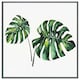 image 4 of Twin tropical leaves (Picutre Frame) White | XS