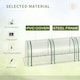 image 4 of Outsunny Tunnel Greenhouse Steel Frame for Garden w/ Zipper Doors