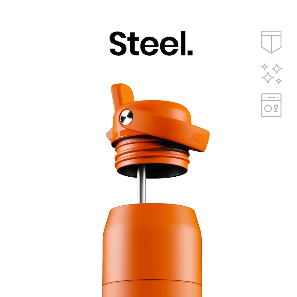 image 1 of ION8 URBAN Insulated Steel Water Bottle, Dual Tone, 360ml / 12oz