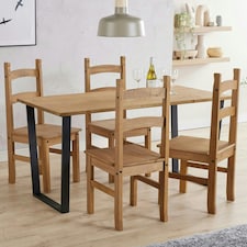 Core Products Texas, Rectangular Dining Table H76cm x W150cm x D75cm Brown