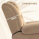 image 6 of HOMCOM Power Lift Recliner Chair with Vibration Massage, USB, Light Brown Brown | Light Brown