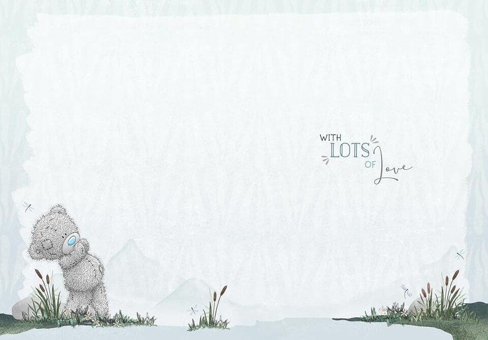 image 1 of Bear on Log From Your Granddaughter Father's Day Card