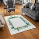 image 2 of Square Botanical Border (Rug) Multi | Small: 60x110cm