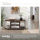 image 4 of TV Stand - lowboard cabinet with 4 compartments, adjustable shelf | Brown | Industrial wood dark, rustic | 110 x 40 x 50,50 cm | 1