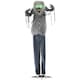 image 1 of HOMCOM Halloween Skeleton Werewolf Animatronic Prop with Light Up Eyes