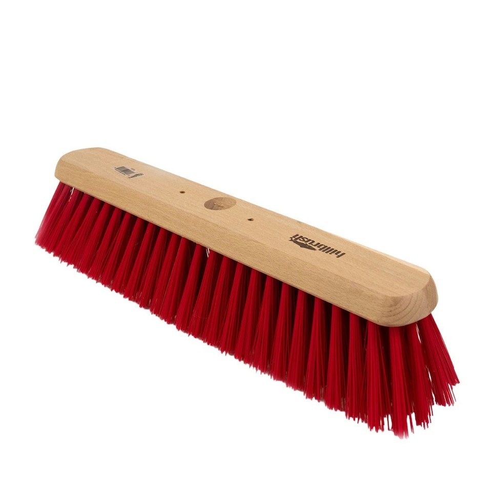 Hillbrush PVC Industrial Platform Broom Head - Red - 457mm