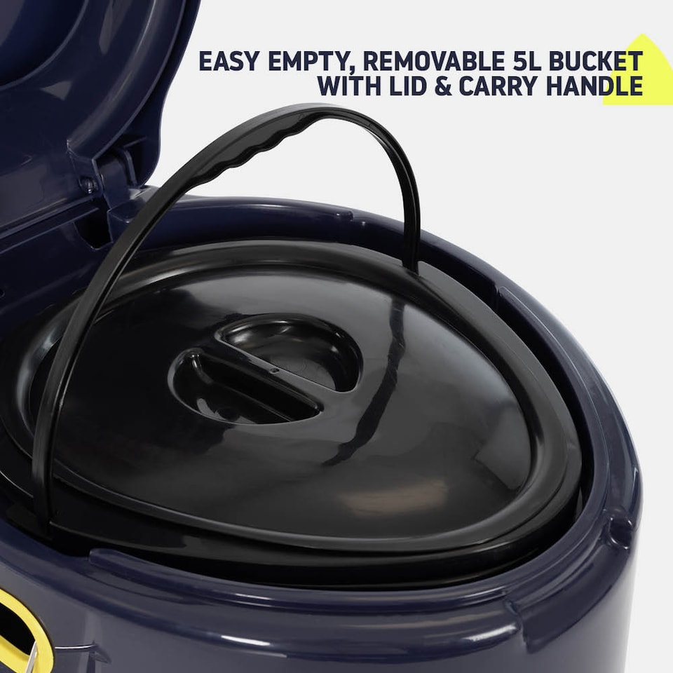 image 1 of Hillington Portable Toilet with 5L Removable Bucket