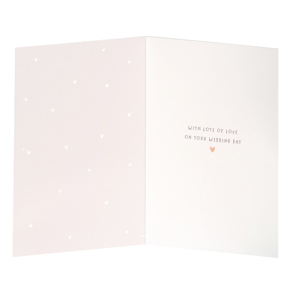 image 1 of Wedding Card - Happy Couple Bears Cutting Cake