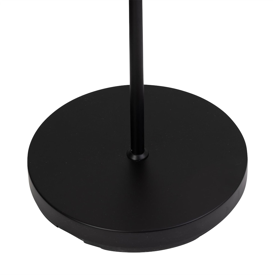 image 1 of Black Floor Lamp with Opal Globe Shades | Black | Small | 1