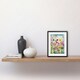 image 2 of Bright Wildflower Floral Blooms Folk Art 9x7" Black Framed Wall Art Print