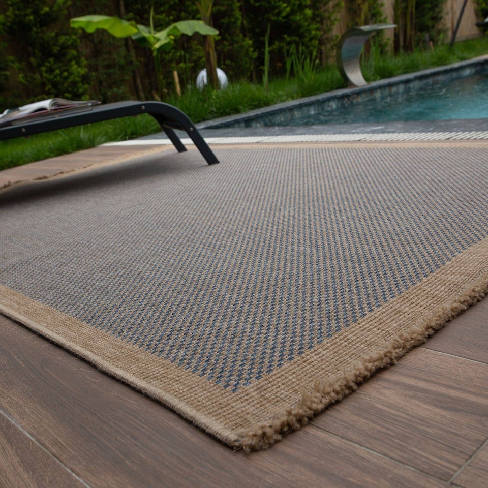 image 1 of The Rugs Nature Collection Square Dots Design Outdoor Rugs Garden Patio | 5200