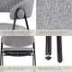 image 4 of Dining Chair Bedano - woven fabric, padded, 150 kg load capacity | Grey | grey | 6