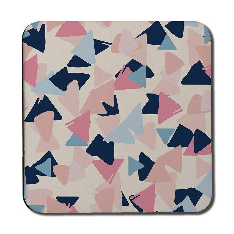image 1 of Pastel Coloured Triangles (Coaster)