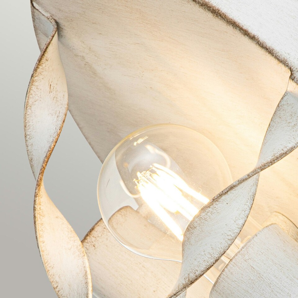 image 1 of Quoizel Bradbury Semi Flush Ceiling Light Antique White