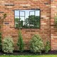 image 1 of Kirkby Metal Large Open Window Garden Wall Mirror 39" X 29" (100CM X 73CM) N/A