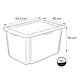 image 5 of Keeeper Bambi Turn Around Stackable Box with Lid 45 Litre Transparent