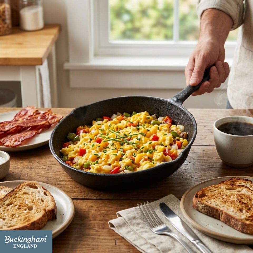image 1 of Buckingham Pre-Seasoned Cast Iron Frying Pan 25 cm.