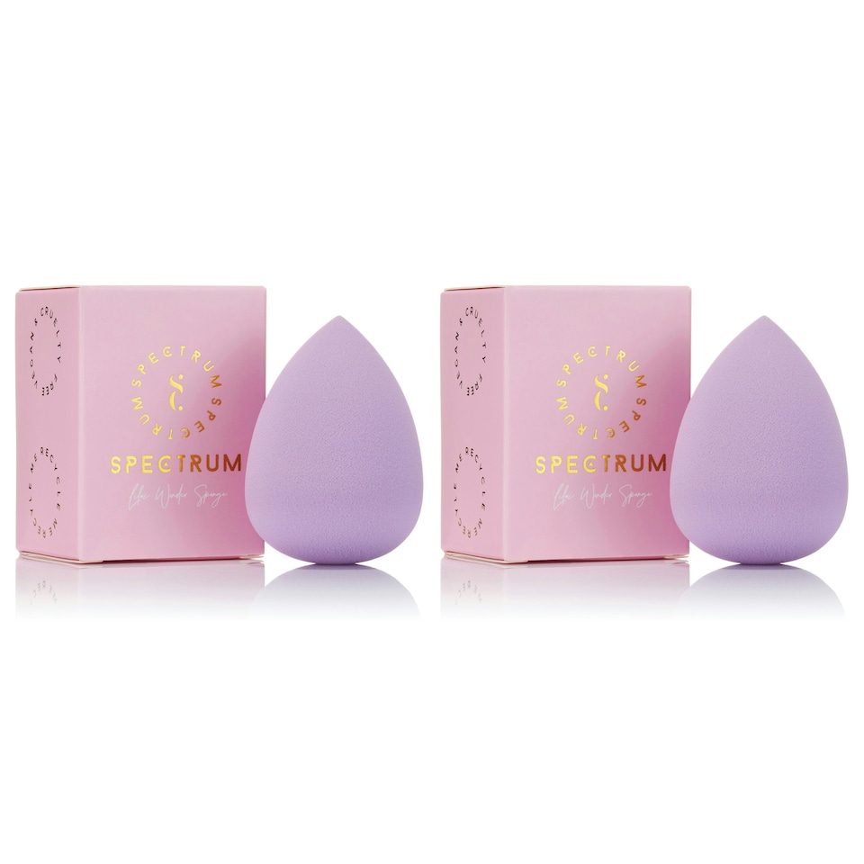 image 1 of Spectrum Wonder Pointed Lilac Sponge, 2x1 Beauty Blending Set