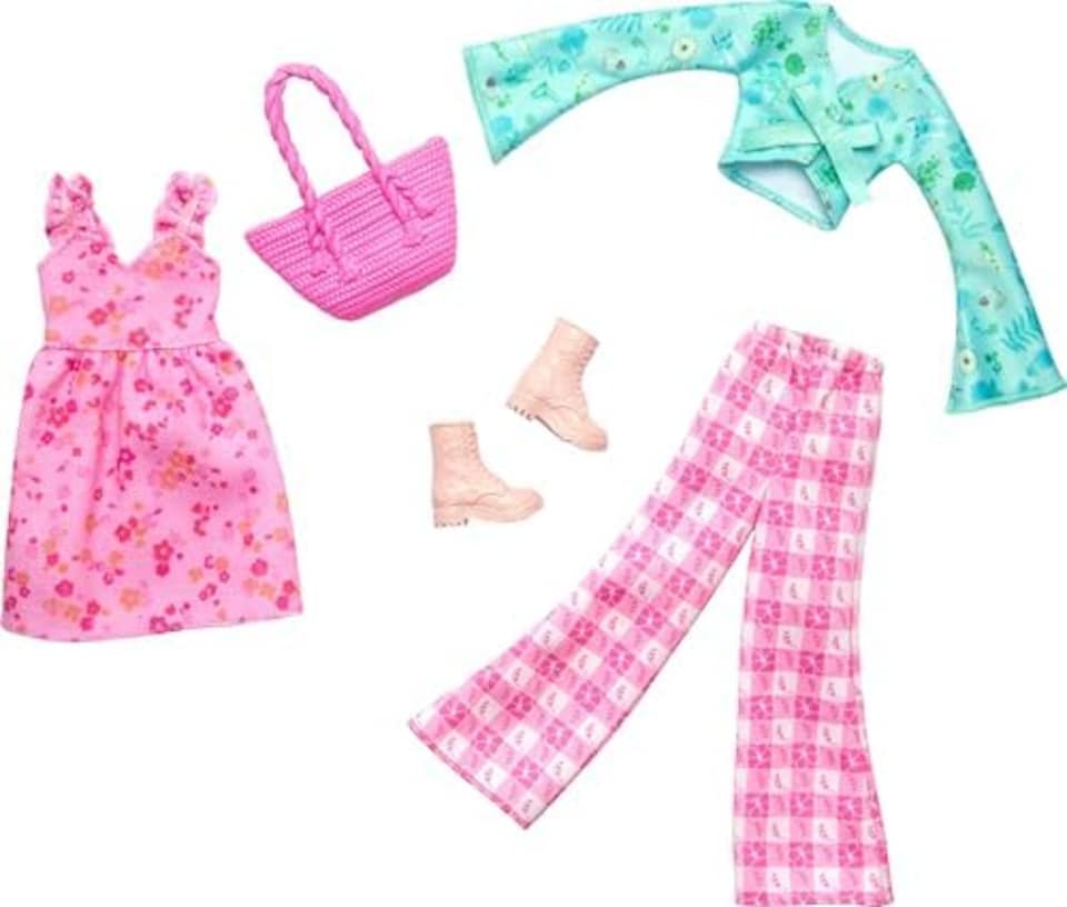 image 1 of Barbie Doll Clothing, Fashion and Accessory Pack with Cottage Core Theme