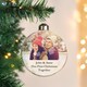 image 2 of Personalised Message Photo Upload Glass Bauble