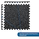 image 5 of 14mm Interlocking Rubber Topped EVA Foam Floor Mats - 62cm x 62cm Black | Pack of 16