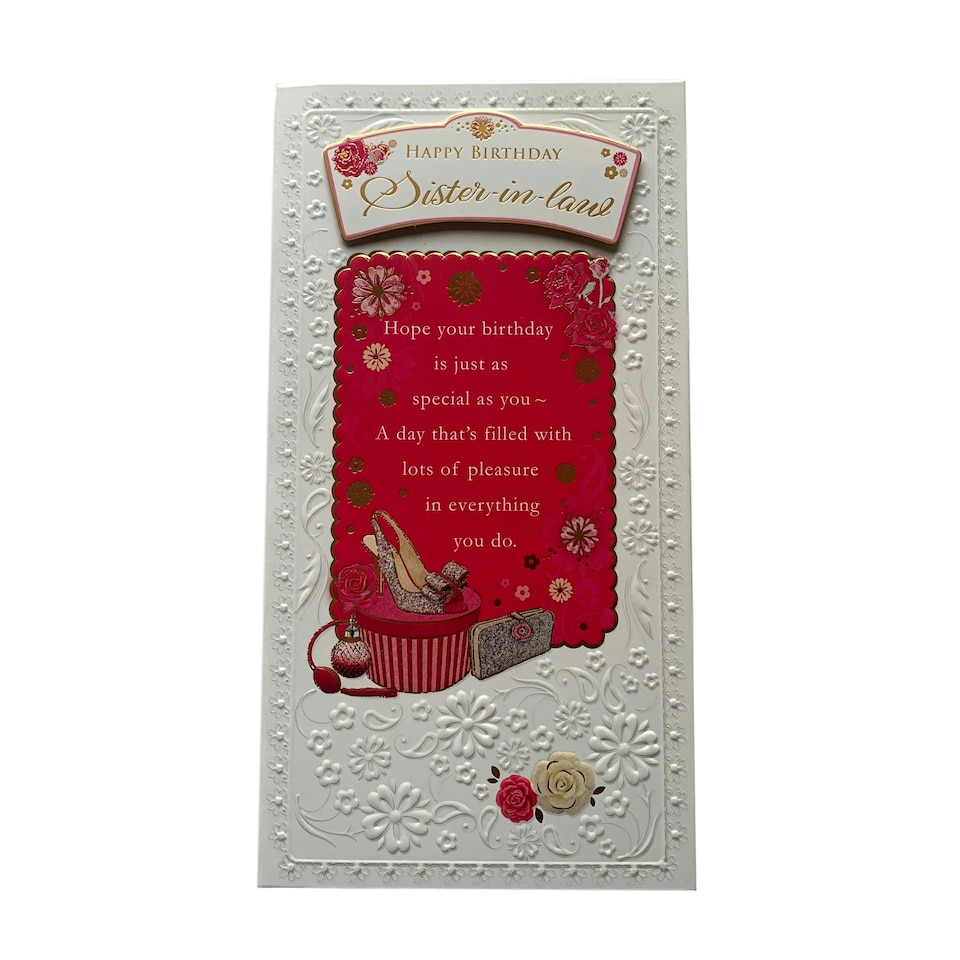 image 1 of Happy Birthday Sister-In-Law Soft Whispers Card