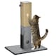 image 1 of PawHut 79cm Jute Scratcher Climber with Toy, Self Grooming Brush, Grey