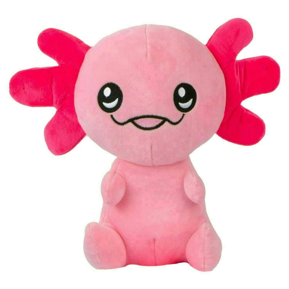 image 1 of Axolotl Soft Toy Cute Plushie Huggable Cuddly Stuffed Toy 25cm Pink