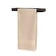 image 1 of House of Home Wall Mounted Black Towel Holder 20cm Rectangle Rail