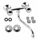 image 3 of Kitchen Bathroom Wall Mounted Cold/Hot Water Tap Single Lever 20cm Spout